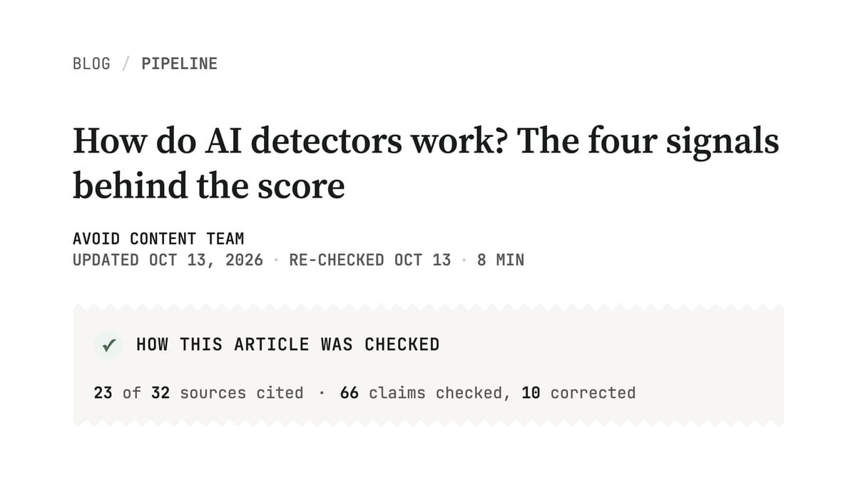 A published article with its citation receipt under the title